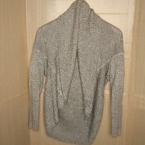 Apt 9 Black White Cocoon Open Front Cardigan Sweater XL